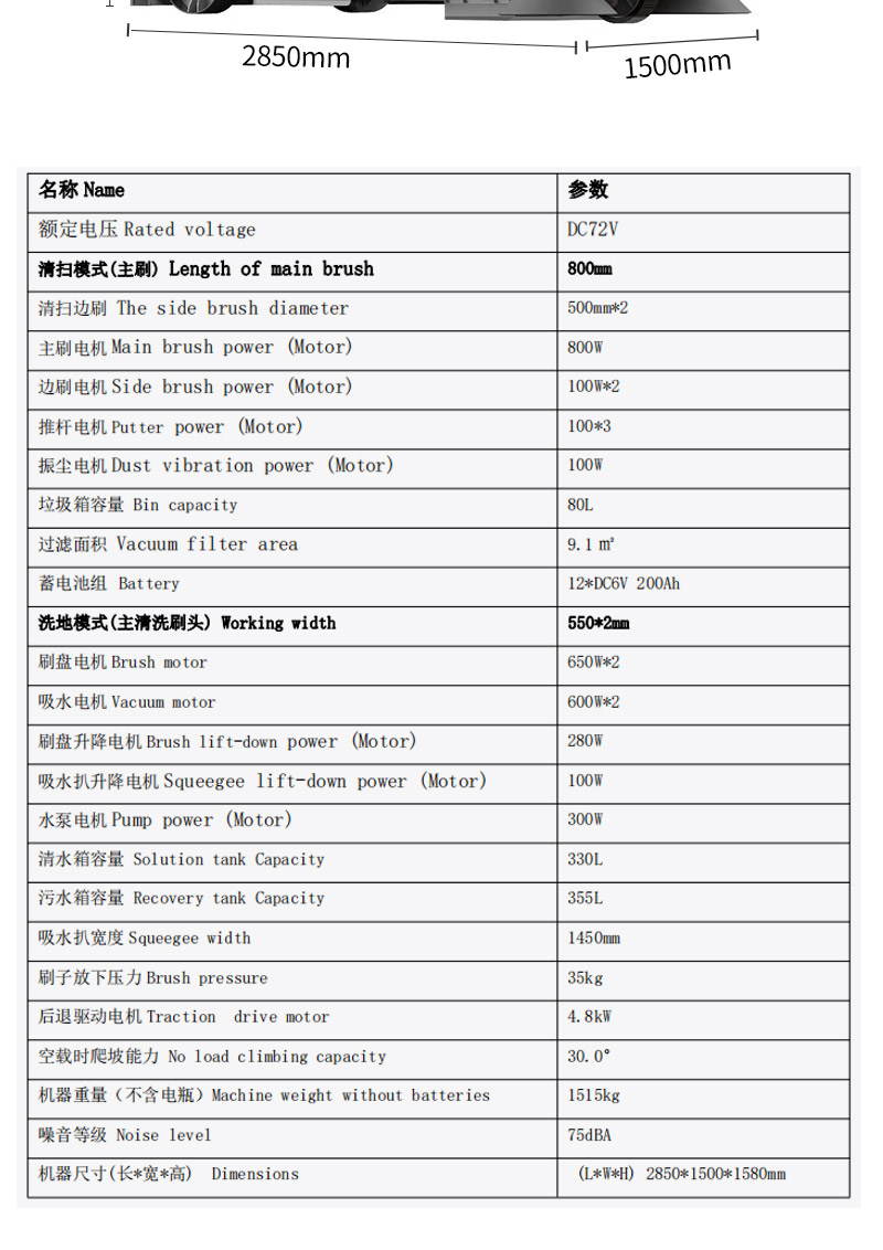 圣倍諾駕駛式大型洗掃一體機【掃地+洗地】詳情_10